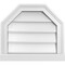Ekena Millwork Octagonal Top Surface Mount PVC Gable Vent w/ 2"W x 2"P Brickmould Sill Frame, 18"W x 16"H GVPOT18X1603SN - alternate 1